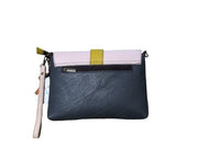 Soruka - Bright and Pale Pink Leather Shoulder/Crossbody Bag with Wrist Strap (047910L)