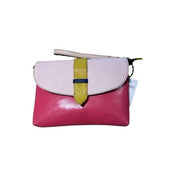 Soruka - Bright and Pale Pink Leather Shoulder/Crossbody Bag with Wrist Strap (047910L)