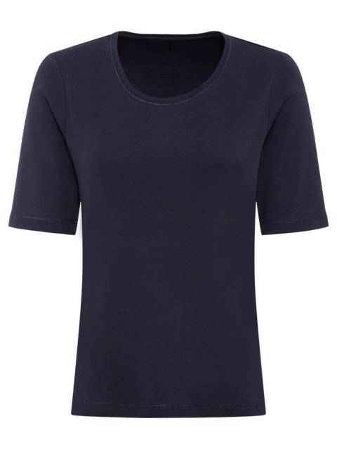 Olsen - Edda - Cotton Round Neck Short Sleeve T Shirt (11100177) (2 colours)