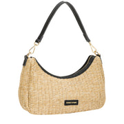 Every Other - Straw Curve Top Baguette Shoulder/Grab Bag (12046) (3 Colours)