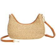 Every Other - Straw Curve Top Baguette Shoulder/Grab Bag (12046) (3 Colours)