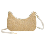 Every Other - Straw Curve Top Baguette Shoulder/Grab Bag (12046) (3 Colours)