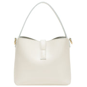 Every Other - Soft Mini Grab/Shoulder Bag with Clasp Fastening (12054) in Cream