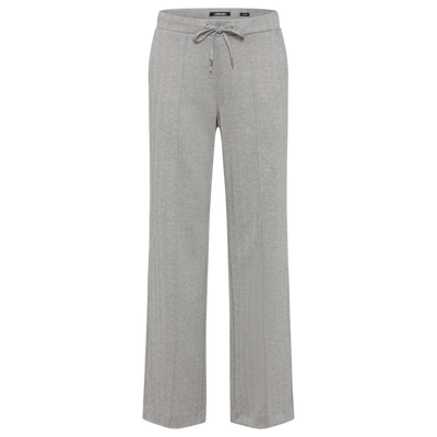 Olsen - Anna - Wide Leg Light Grey Trousers with Draw String Tie (14002209)