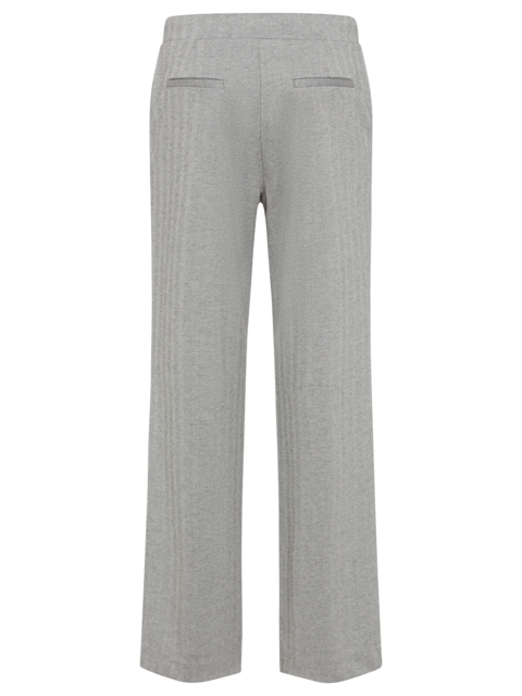 Olsen - Anna - Wide Leg Light Grey Trousers with Draw String Tie (14002209)