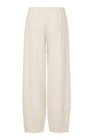 NOEN - Ankle Length Loose Fit Trousers with Tapered Ankles in Beige (81366-9480)