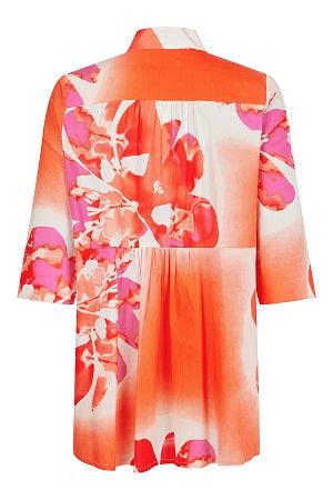 NOEN - Bright Bold Printed 3/4 Sleeve Cotton Blouse (86223-81227)