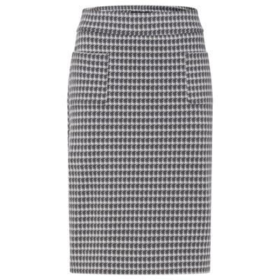 Olsen - Straight Woven Skirt in Dark Slate Print (16001373)