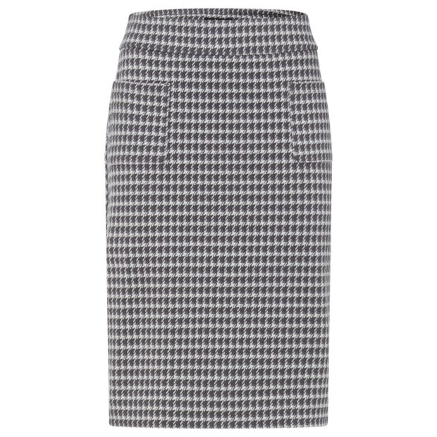 Olsen - Straight Woven Skirt in Dark Slate Print (16001373)