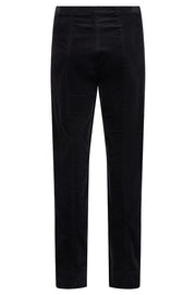 Robell – Marie - Straight Leg Full Length Cotton Velvet Trouser in Black (51414-54362)