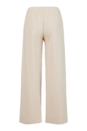 NOEN - Long Wide Leg Trousers in Beige with Elasticated Waist (81395-9480)