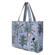 C Y C - The Ultimate Tote Bag - Stone Cotton Jungle Print (JT19)