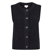 Part Two - NoemiePW Round Neck Button Through Knitted Waistcoat