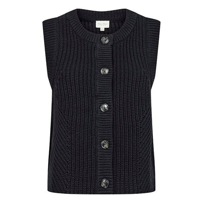 Part Two - NoemiePW Round Neck Button Through Knitted Waistcoat