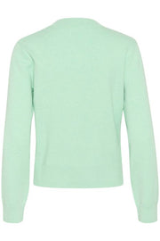 InWear - WallisIW Cotton V Neck Jumper in Dusty Aqua