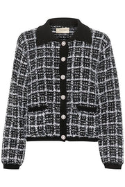 CREAM - CRBilo Black and White Knitted Cardigan/Jacket (10612832)