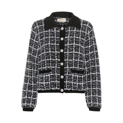 CREAM - CRBilo Black and White Knitted Cardigan/Jacket (10612832)