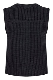 Part Two - NoemiePW Round Neck Button Through Knitted Waistcoat