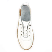 Lunar Shoes - Evie White Leather Shoe with Elasticated laces