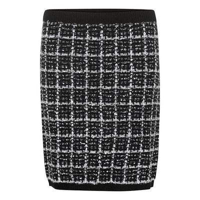 CREAM - CRBilo Black and White Knitted Skirt (10613016)