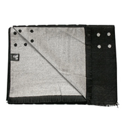 Swole Panda - Long Black and White Spot Bamboo Scarf (SP745)