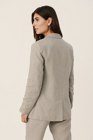 Part Two Hanna 100 Linen Jacket in Flint Grey Gillie G s